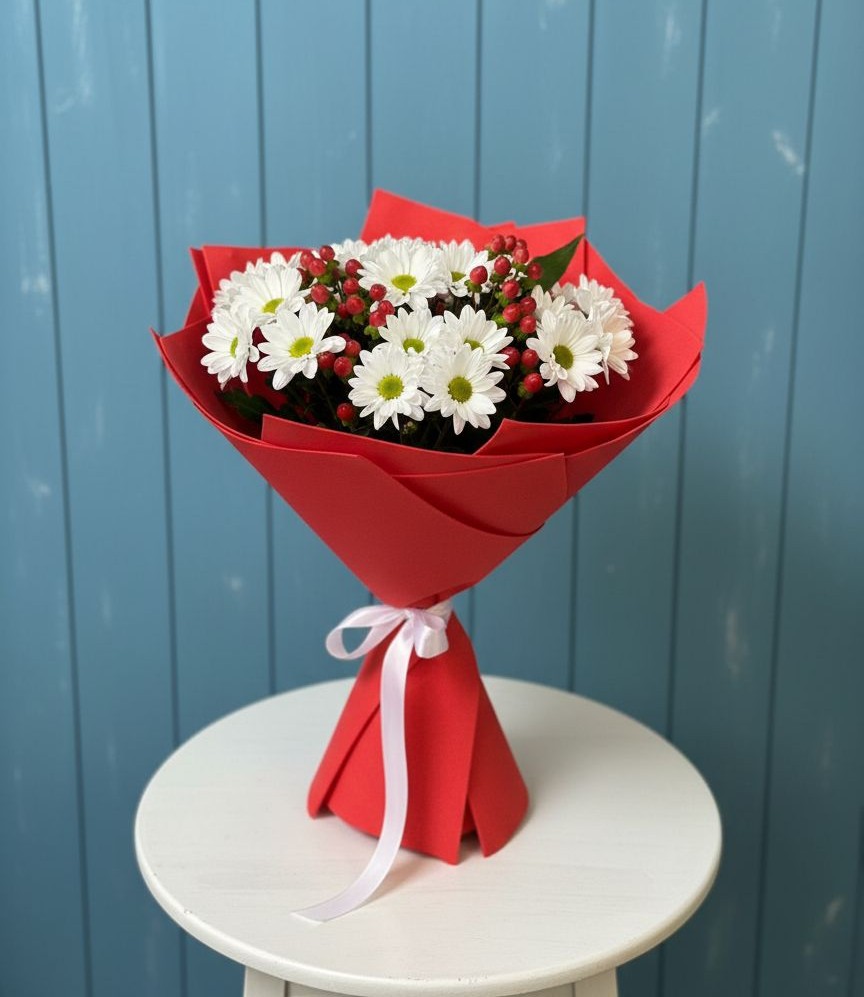 Букет цветов из: Хризантемы в Динской