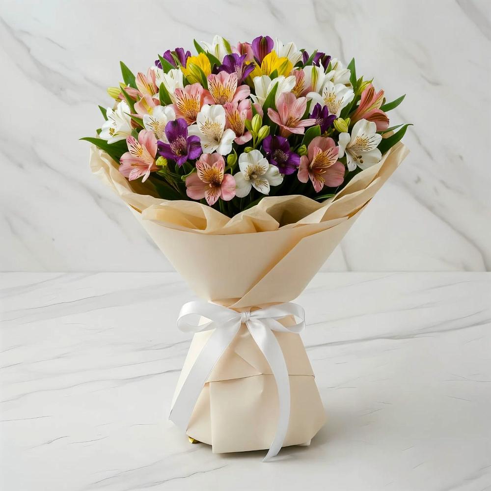 Букет цветов из: Альстромерии в Динской