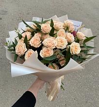 Букет Кремовые розы Латте в Динской