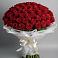 Букет 101 Красная роза Блэк Мэджик в Динской