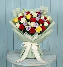 Букет цветов из:  Розы в Динской