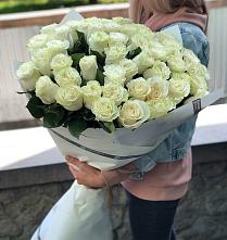 Букет 35 Белых роз #REPLACE_PRED# Динской