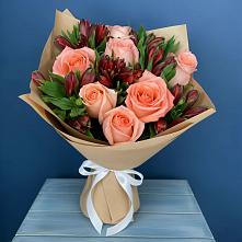 Букет цветов из:  Розы и Альстромерии #REPLACE_PRED# Динской