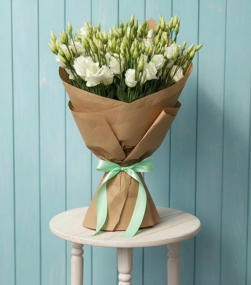 Букет цветов из: Лизиантусы в Динской