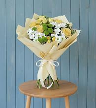 Букет цветов из:  Хризантемы и Розы в Динской