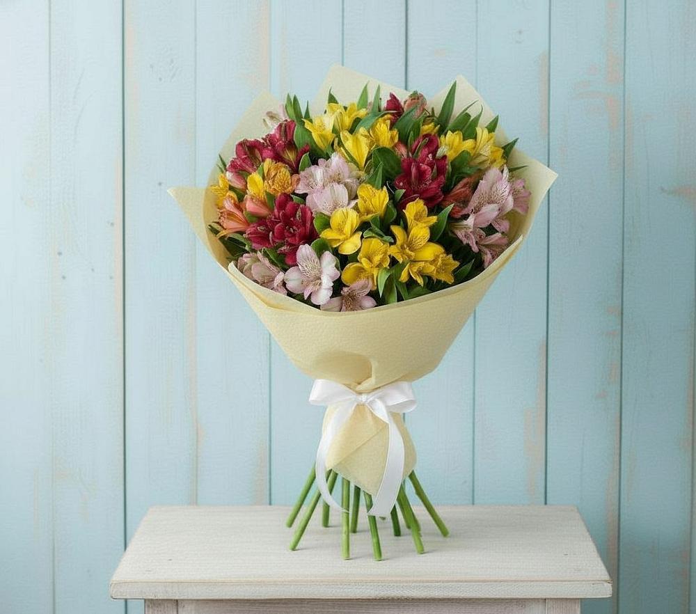 Букет цветов из: Альстромерии в Динской