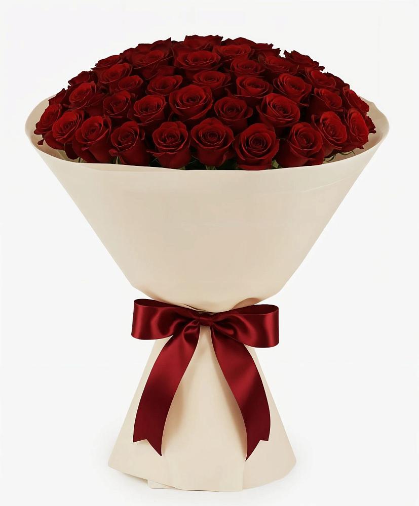 Букет 101 Бордовая роза Блэк Бакарра в Динской