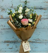 Букет цветов из:  Розы и Лизиантусы в Динской