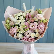 Букет цветов из:  Альстромерии и Розы #REPLACE_PRED# Динской